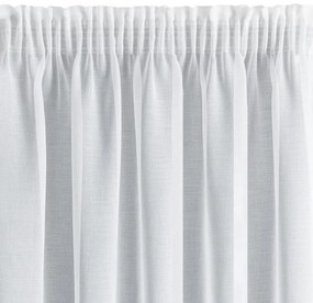 Biela záclona na páske LANA 140x270 cm