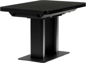 Jedálenský stôl 120x80 cm, rozkladací HT-D1926 BK čierny
