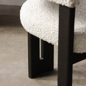 Jídelní židle HAILEY z masivu světle béžová/tmavě hnědá