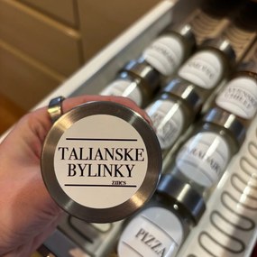 PIPPER. Nálepky na koreničky - Taliansky balíček "La Dolce Cucina" Veľkosť: 4 cm