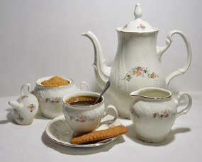 Thun kávová súprava Bernadotte slonová kosť III 17-dielná