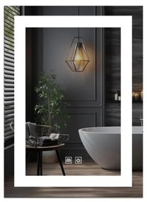 IREDA kúpeľňové zrkadlo s LED osvetlením, 80 x 60 cm