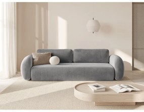 Tmavosivá zamatová rozkladacia/s úložným priestorom pohovka 262 cm Tonale – Cosmopolitan Design