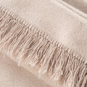BAVLNENÁ DEKA AKRYL7 220X240 CM BÉŽOVÁ
