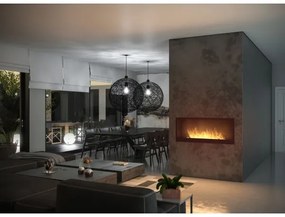 InFire - Vstavaný BIO krb 120x50 cm 3kW čierna