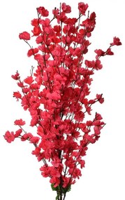 Dekorácia umelá vetvička s fuchsiovými kvetmi - 40*10*100 cm