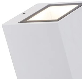 Moderná nástenná lampa biela 2-žiarovková GU10 AR70 IP54 - Baleno