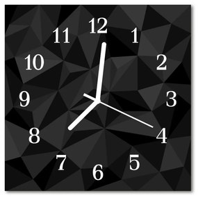 Sklenené hodiny štvorcové 3d pattern 30x30 cm
