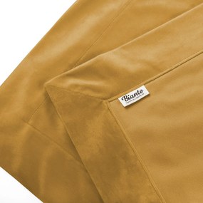 Biante Zamatový prehoz/behúň na posteľ Velvet Prémium SVP-047 Horčicový 60x200 cm