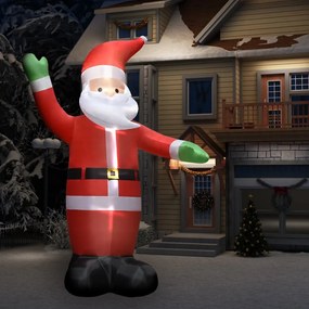 Nafukovací Santa Claus s LED diódami vianočná dekorácia IP44 4,5 m 289301