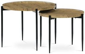 Autronic -  Set 2ks konferenčných stolov AF-601 OAK, MDF dekor divoký dub, kovové nohy