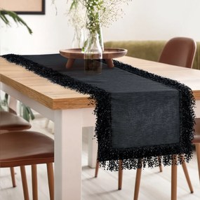 BEHÚŇ NA STÔL JASPER 40X140 CM ČIERNY