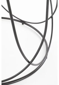 Konferenčný stolík NUBIRA 41x60 cm čierna/hnedá