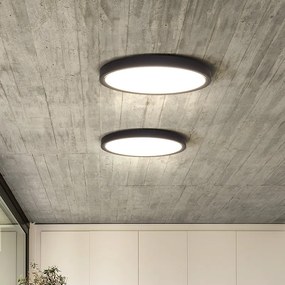 SOLIGHT LED osvetlenie s diaľkovým ovládačom Estela Black, 36W, 2700lm, 30cm, CCT