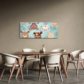 Obraz - Veselí medvedíci (120x50 cm)