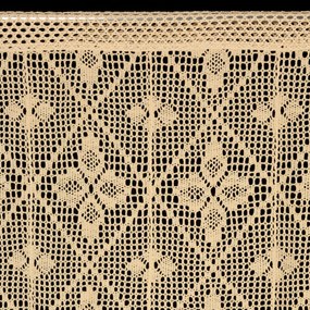 KRÁTKA ZÁCLONA NA PÁSKE MARTHA 150X30 CM SVETLOBÉŽOVÁ