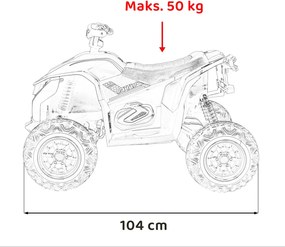 Ramiz Rýchle koleso Quad Vehicle Červená