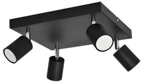 LED Bodové svietidlo TUNE 4xGU10/4,8W/230V čierna