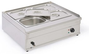 Profesionálny vodný kúpeľ 4× GN 1/2, nerez, 1500 W