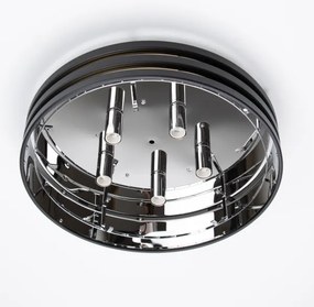 Brilagi - LED krištáľové stropné svietidlo VELURE 5xE14/40W/230V čierne