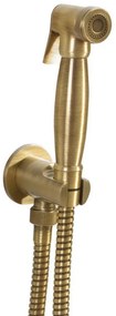 Reitano Rubinetteria Reitano Rubinetteria, Bidetová sprcha retro s hadicou a držiakom sprchy s vyústením, bronz, 9106