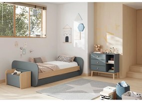 Detská komoda sivozelená 90x81x40 cm Esteban – Marckeric