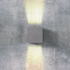 LED vonkajšie nástenné osvetlenie Gambino 4000K tmavosivá
