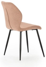 Jedálenská stolička v lososovej farbe v súprave 4 ks Milu – Marckeric