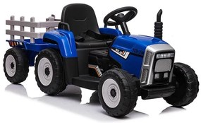 RAMIZ Elektrický traktor s vlečkou XMX611 na diaľkové ovládanie 2,4G modrá  2 x 25W - 12V/7Ah - 2023