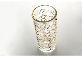 KRIŠTÁĽOVÁ VÁZA BOHEMIA PRESTIGE ARABESQUE GOLD 280MM