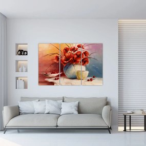 Obraz tulipánov vo váze