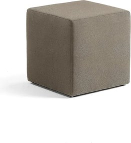 Taburet CASUAL, 500x500 mm, látka CURA, šedohnedá