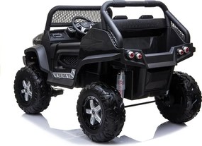 LEAN CARS Elektrické autíčko Mercedes Unimog čierne