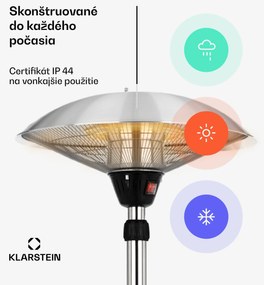 Blumfeldt Heat Guard, infračervený sálavý ohrievač, 2100 W, IP44, výškovo nastaviteľný, IR ComfortHeat