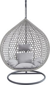 Závěsné houpací křeslo Houseland Imogen šedé XL