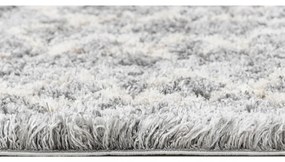Kusový koberec shaggy Tizoc sivý atyp 60x200cm
