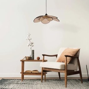 Luster na lanku TOBAGO 1xE27/20W/230V pr. 60 cm béžová