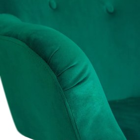 Kreslo MOSS zamatové zelené SS22 925799