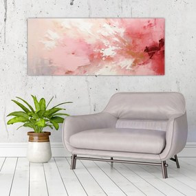 Obraz - Ružový abstrakt (120x50 cm)