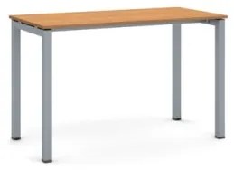 Stôl PRIMO SQUARE so sivostriebornou podnožou 1200 x 600 x 750 mm, čerešňa