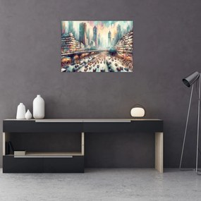 Obraz - Život veľkomesta (70x50 cm)