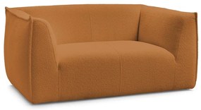 Pohovka z textílie buklé v horčicovej farbe 170 cm Giorgia – Bobochic Paris