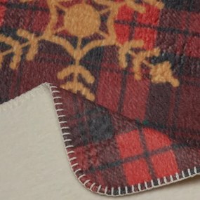 Deka CHERRY 02 - červená / zelená