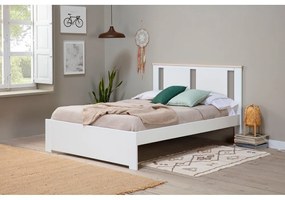 Biela dvojlôžková posteľ s roštom 140x190 cm Enara – Marckeric