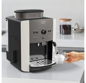 Automatický kávovar Krups Arabica EA811E10 šedivý(použité)
