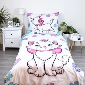 Jerry Fabrics Bavlnené obliečky 140x200 + 70x90 cm - Marie Cat "Floral"