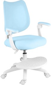 Detská rastúca stolička Neoseat JUNI 022 — látka, prateľný poťah, modrá