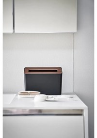 Čierny stolový kôš na odpadky Yamazaki Rin, 2,3 l