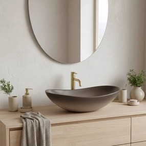 Rea Royal, umývadlo na dosku 620x360x160 mm, béžová-hnedá, REA-U0626