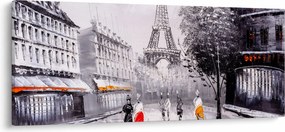 Obraz - Olejomaľba, Paríž (120x50 cm)